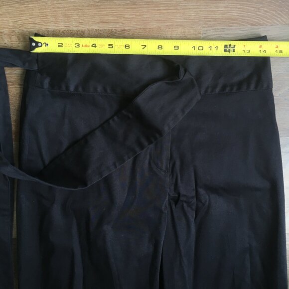 Alexis Janes Black Wide Leg Pants Joggers Belted Harem High Rise Extra Small XS - Picture 7 of 13